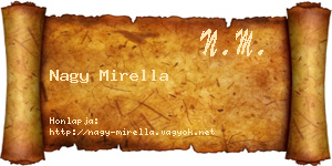 Nagy Mirella névjegykártya